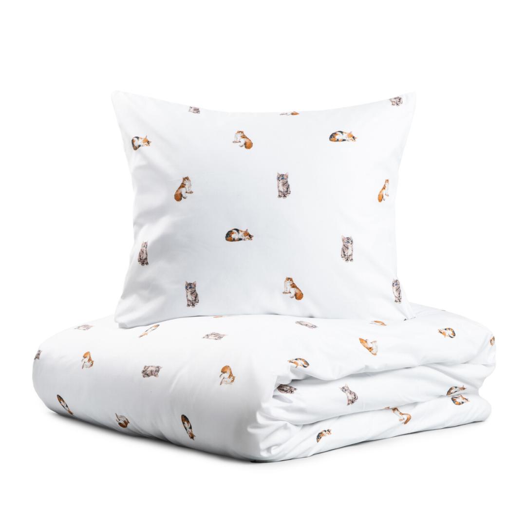 GATTINO Microfibre Bedding Set with Kitten Pattern 220x200 cm