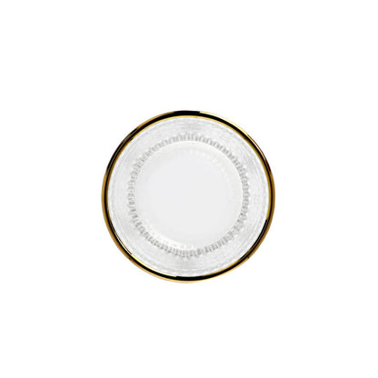 BARREL Low Glass Mug with Gold Rim 0.3L
