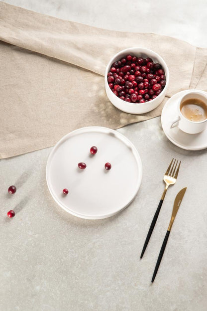 FAMELIO White Dessert Plate 21.5cm