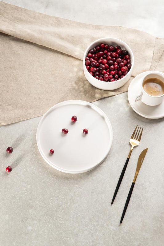 FAMELIO White Dessert Plate 21.5cm