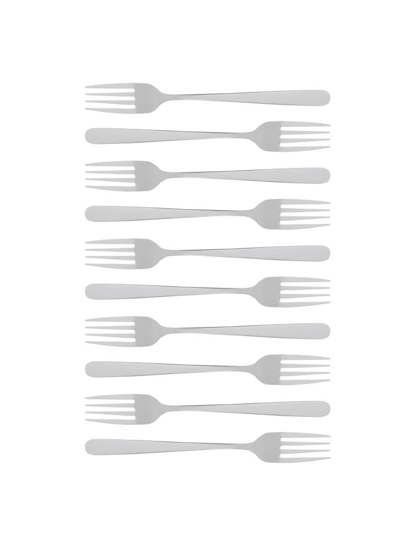 Vienna Silver Fork Set 10 pcs - 20.4 cm Stainless Steel