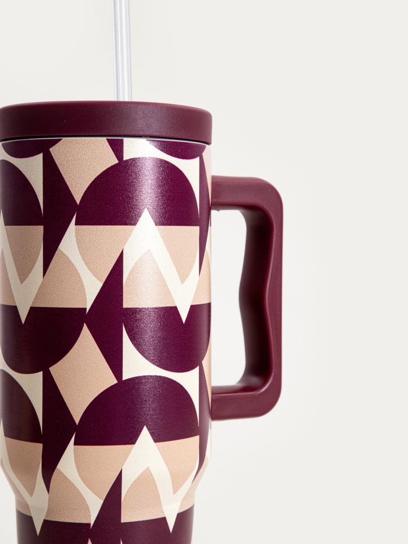 CHERRY CHIC Thermal Mug 1180ml Patterned Insulated Stainless Steel