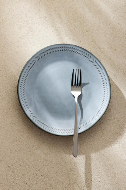 BLUEJEANS Dessert Plate Light Blue Stoneware 24cm
