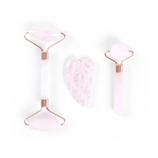ASTRAL Face Massage Accessories Set Jade Pink 3 Pieces