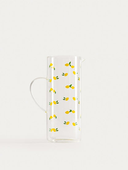 AGRUME Lemon Pattern Glass Jug 1.6L