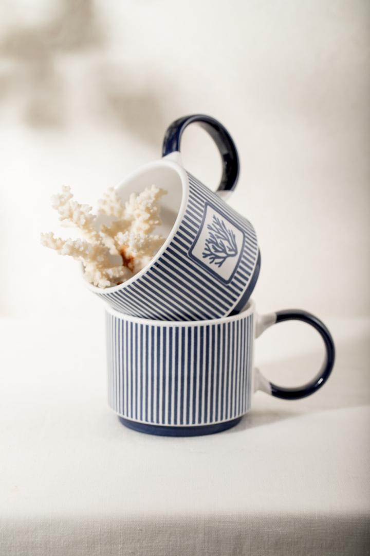 MULIGO Striped Ceramic Mug 250ml
