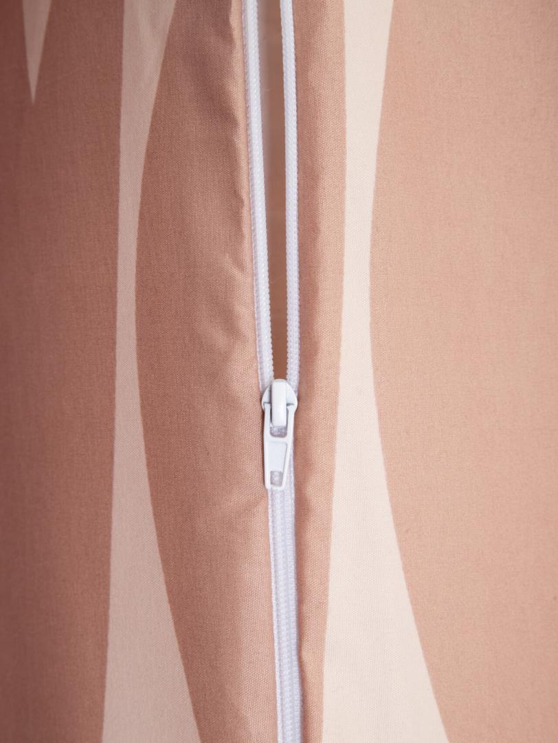 TARO Microfibre Bedding Set in Caramel and Beige 140x200 cm