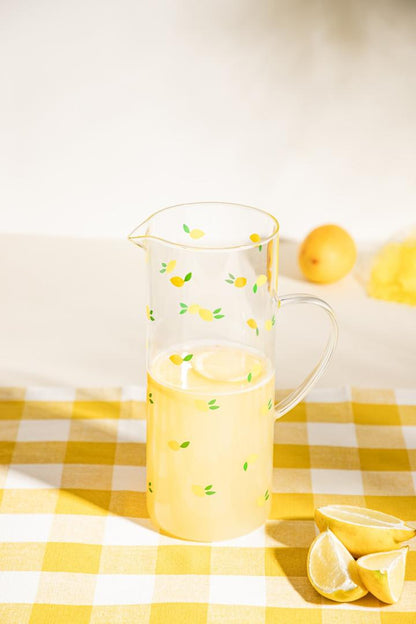 AGRUME Lemon Pattern Glass Jug 1.6L