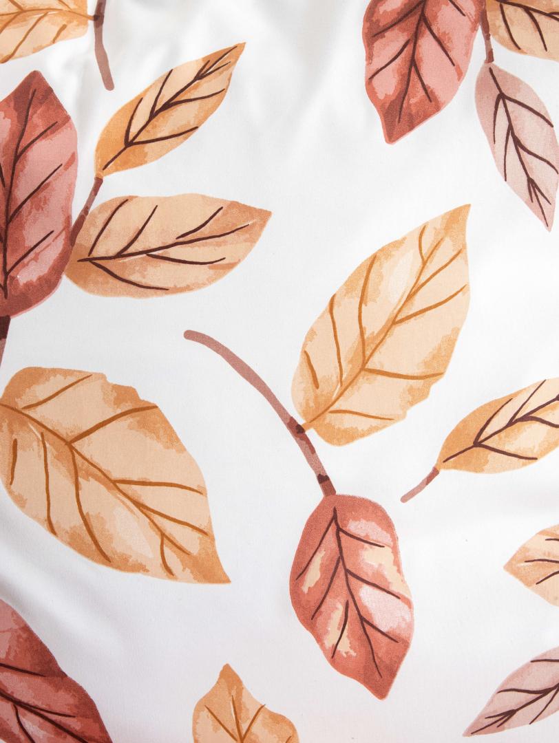 Bed linen set Leafy Microfiber Bed Linen Set with Leaf Pattern 220x200cm + 2 Pillowcases