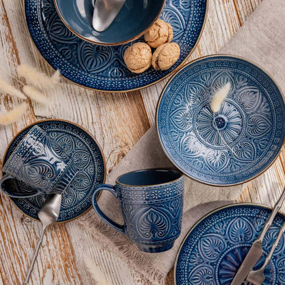 INDIE plate INDIE Deep Navy Blue Plate 18 cm Stoneware