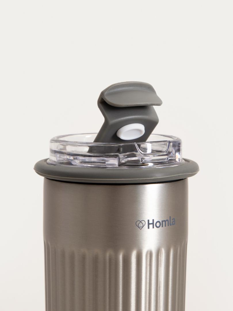 TOLEO Silver Thermal Mug 0.5L Vacuum Insulated