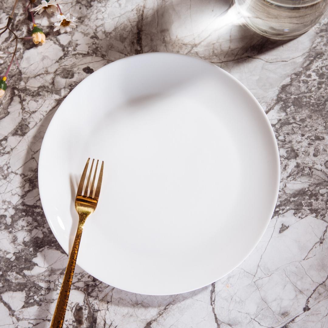 Capri White Ceramic Dinner Plate 26.6 cm