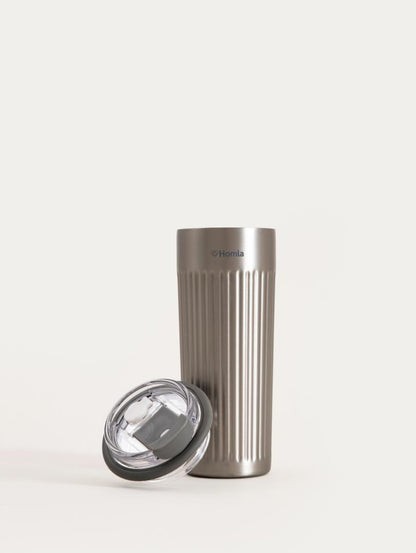 TOLEO Silver Thermal Mug 0.5L Vacuum Insulated