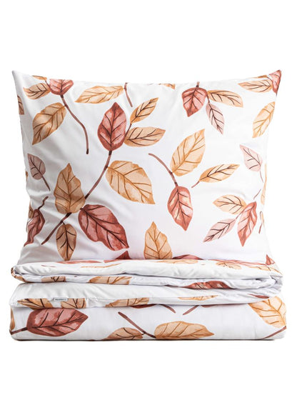 Bed linen set Leafy Microfiber Bed Linen Set with Leaf Pattern 220x200cm + 2 Pillowcases