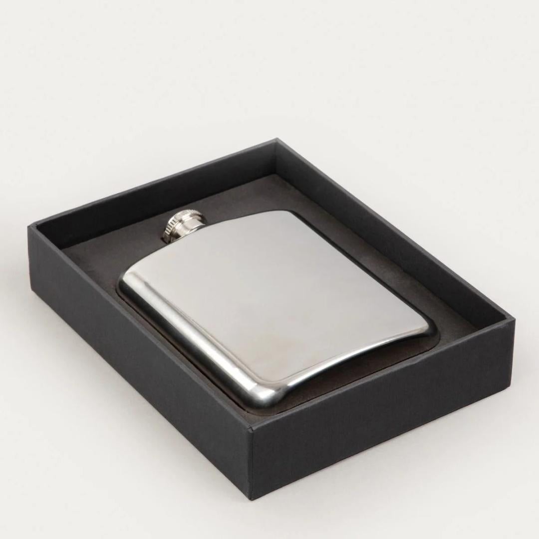 Breastplate Alcole Flask Silver 0.2L Stainless Steel Bar Accessory