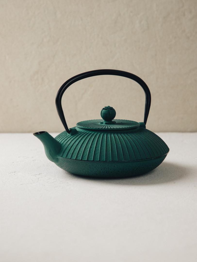 ANDREAS Cast Iron Tea Brewer Green 0.8L