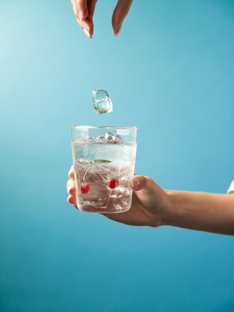 CEPILLO Glass Mug with Cherry Design 0.4L