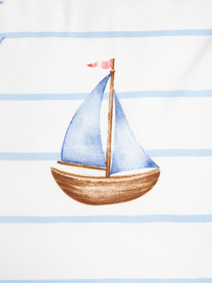 Bed linen set EC ISLA Microfiber Sailboat Bedding Set 140x200 + 70x80 cm