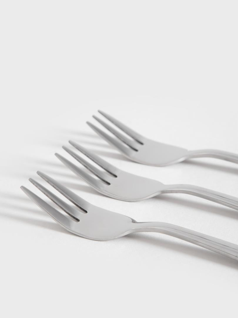 Vienna Silver Dessert Fork Set 10 pcs Stainless Steel 14.8 cm