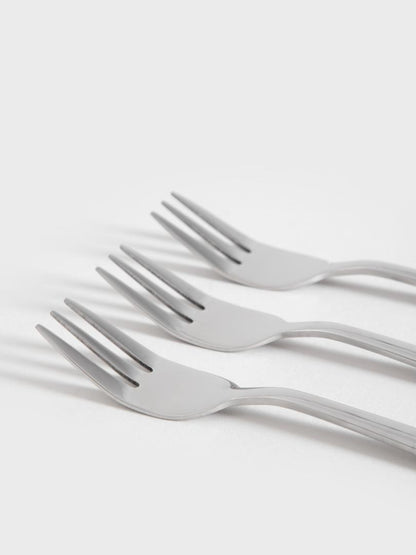 Vienna Silver Dessert Fork Set 10 pcs Stainless Steel 14.8 cm
