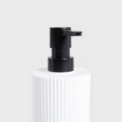 AGUA Bathroom Set - Dispenser, Cup & Toilet Brush White