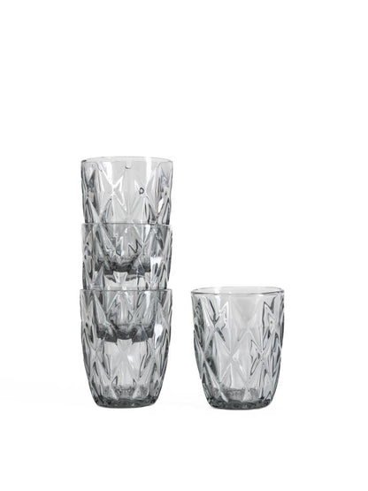 LUNO Graphite Glasses Set 4pc 280ml