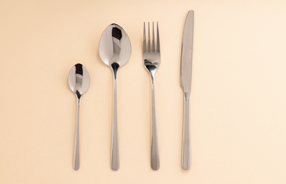 LUGANO Silver Cutlery Set 24 Pieces