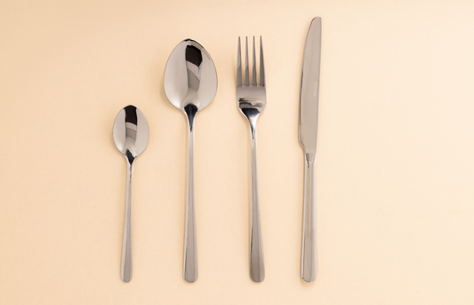 LUGANO Silver Cutlery Set 24 Pieces