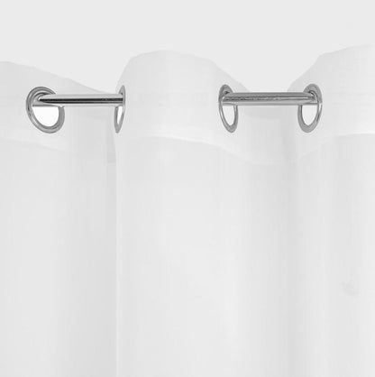 B2 Essentials Swiss Voal White Curtain on Wheels 300x250 cm