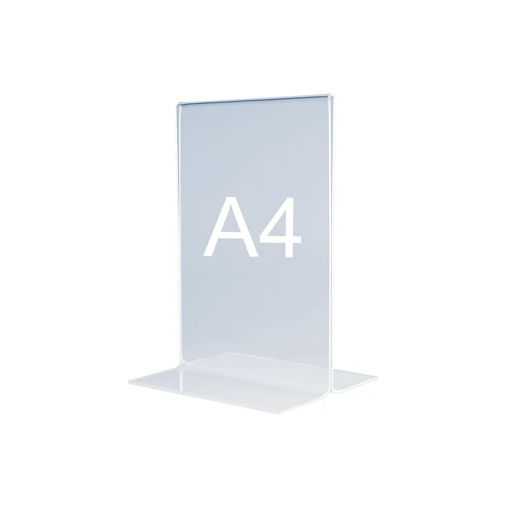 A4 Display Stand - Transparent Acrylic Holder