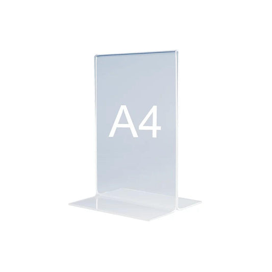 A4 Display Stand - Transparent Acrylic Holder