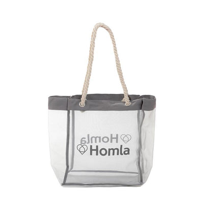 HOMLA Grey Shopping Bag 55x40x20 cm