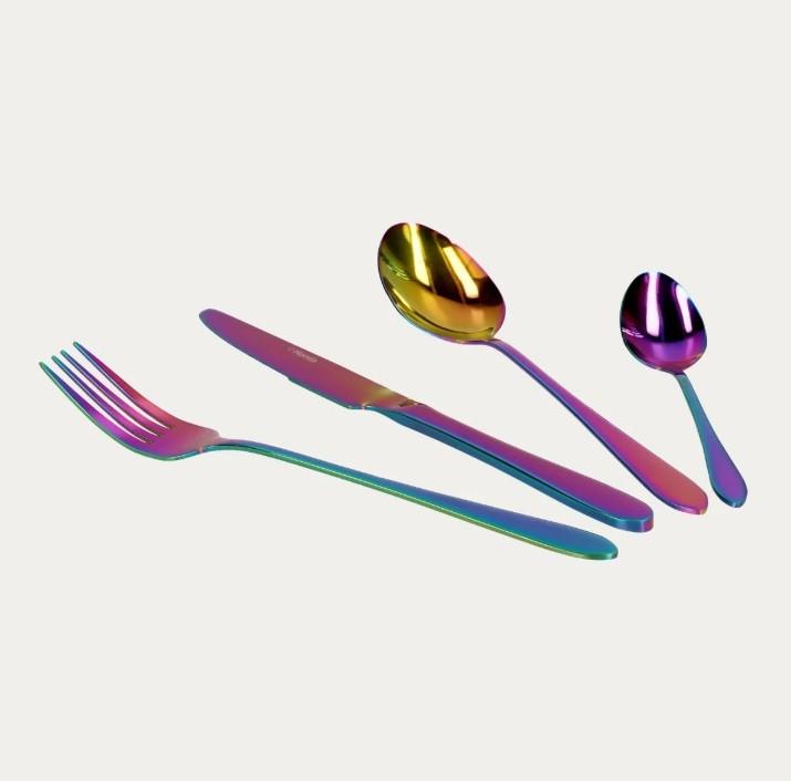 ABELE Iridescent 16-Piece Cutlery Set