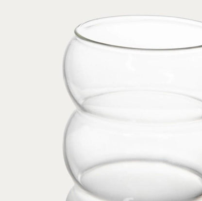 BUBBLY Tall Glass Mug 0.5L - Clear Durable Glassware
