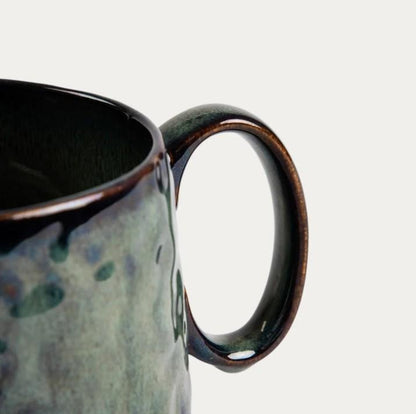 MIDO Low Dark Green Ceramic Mug 0.45L