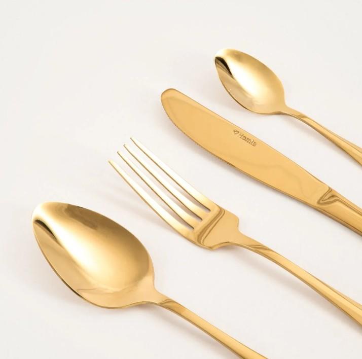 AURC Gold Cutlery Set 16 Pieces with Fine Finish