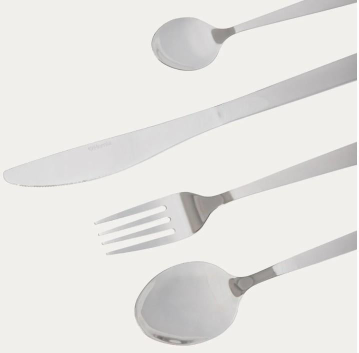 FABRO Silver 24-Piece Cutlery Set Stainless Steel