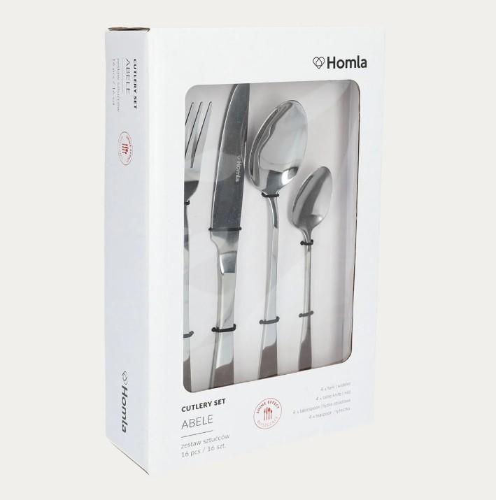 ABELE Silver 16-Piece Cutlery Set