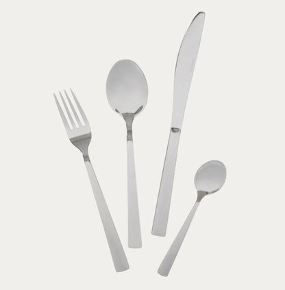 FABRO Silver 24-Piece Cutlery Set Stainless Steel